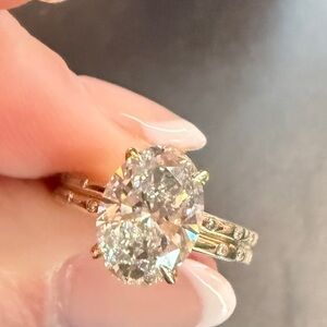NWT Kay Now + Forever Oval-Cut Lab-Grown Diamond vs2 2.02ct tw 14K Yellow Gold